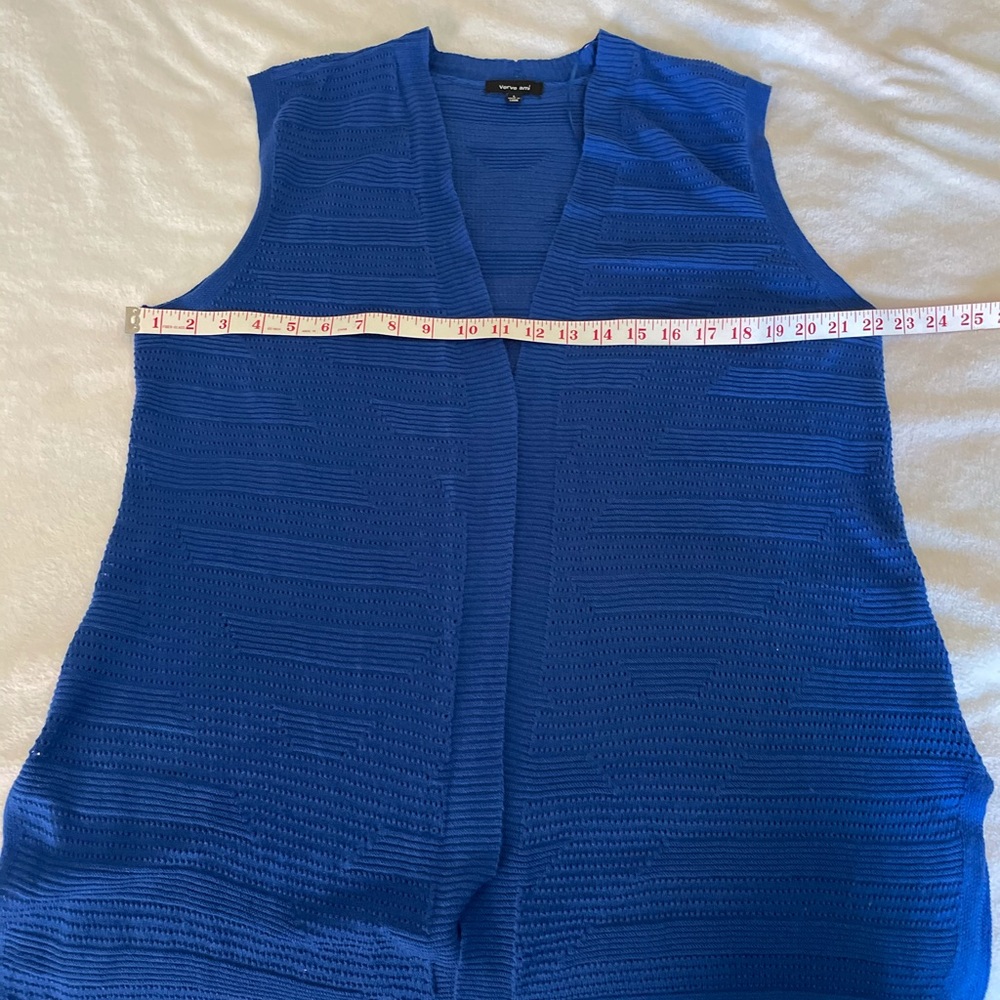 Royal Blue Lightweight Sleeveless Cardigan